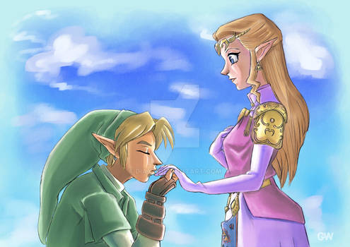 Zelda and Link Meeting from Ocarina of Time