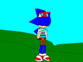 Jr playing the Ocarina