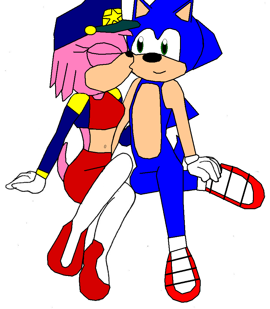 Surpise Kiss for Sonic