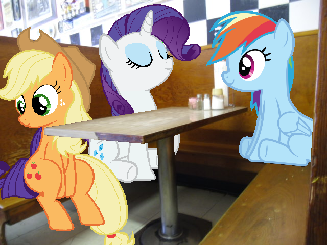 Ponies at a Diner