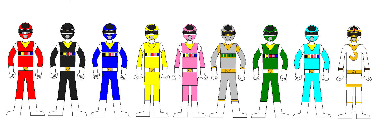 Power Rangers in Space/Megaranger with Xtr Members by Eli-J-Brony on ...