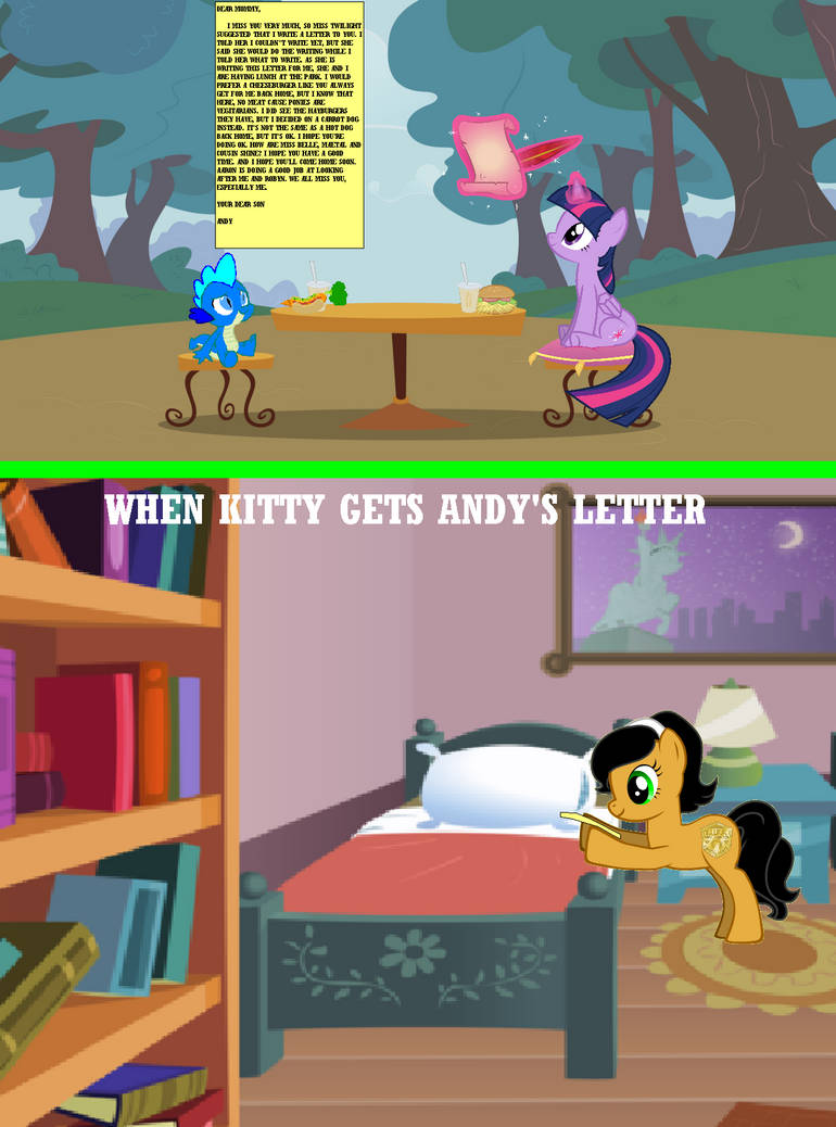 Andy Writes Kitty a Letter by Eli-J-Brony