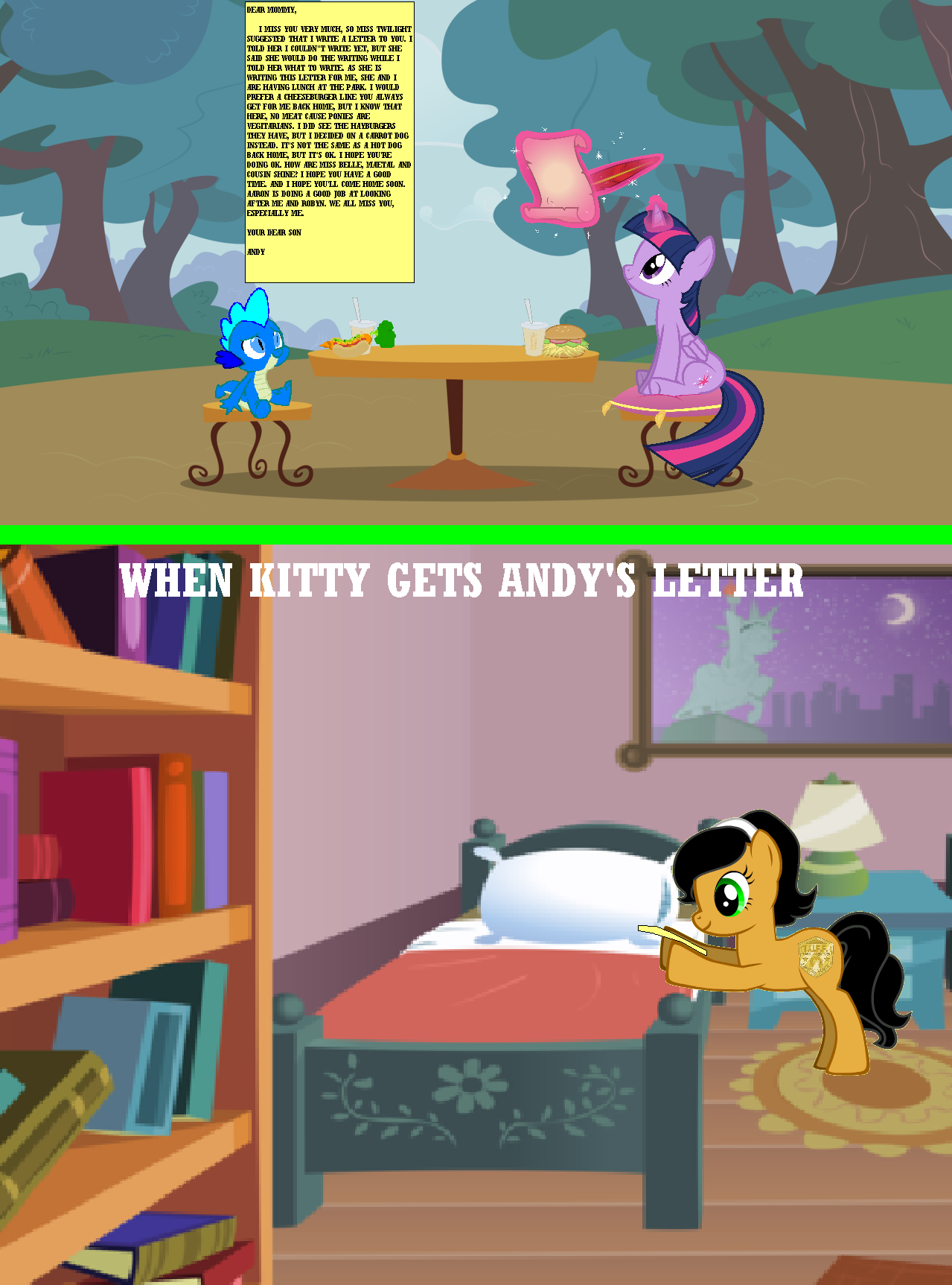 Andy Writes Kitty a Letter by Eli-J-Brony
