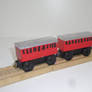 Custom Wooden Railway Red Coaches