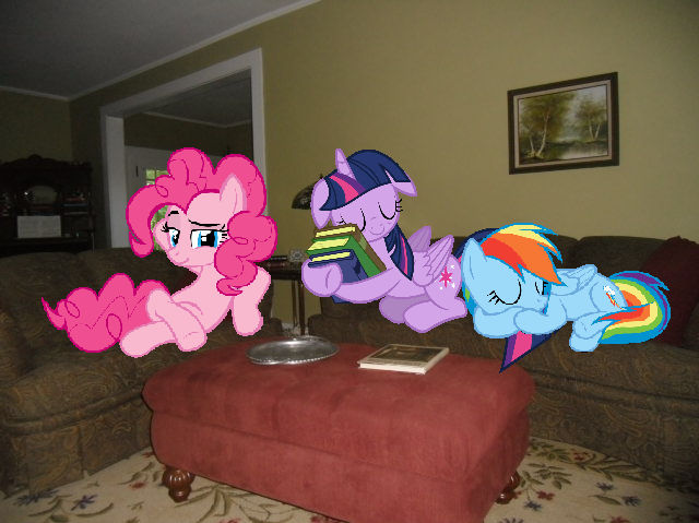 Three Ponies Three Ponies On My Couches by Eli-J-Brony on DeviantArt