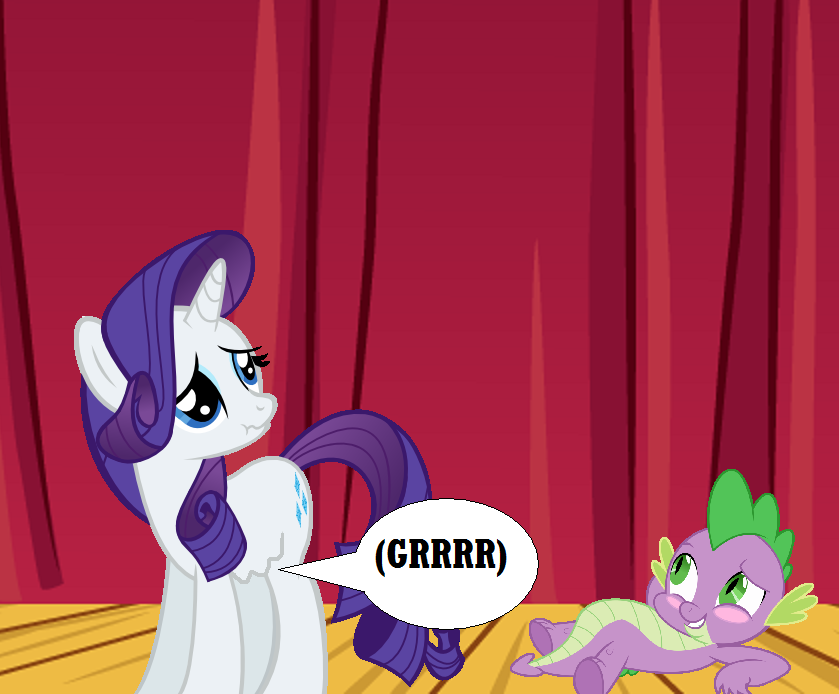 Rarity Gets Stage Hunger By Eli J Brony On DeviantArt 