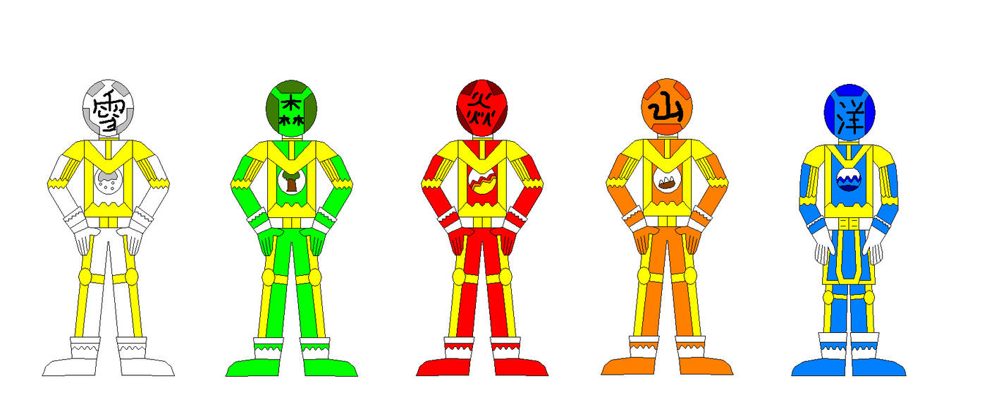 Power Rangers Element Stars by Eli-J-Brony on DeviantArt