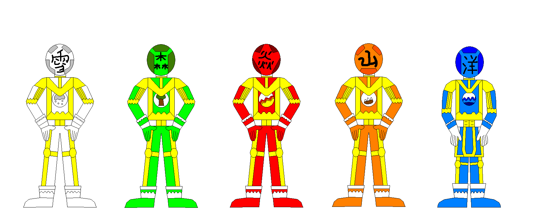 Power Rangers Element Stars by Eli-J-Brony on DeviantArt
