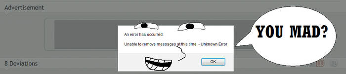 Unable To Delete This Message Error Message Trolls