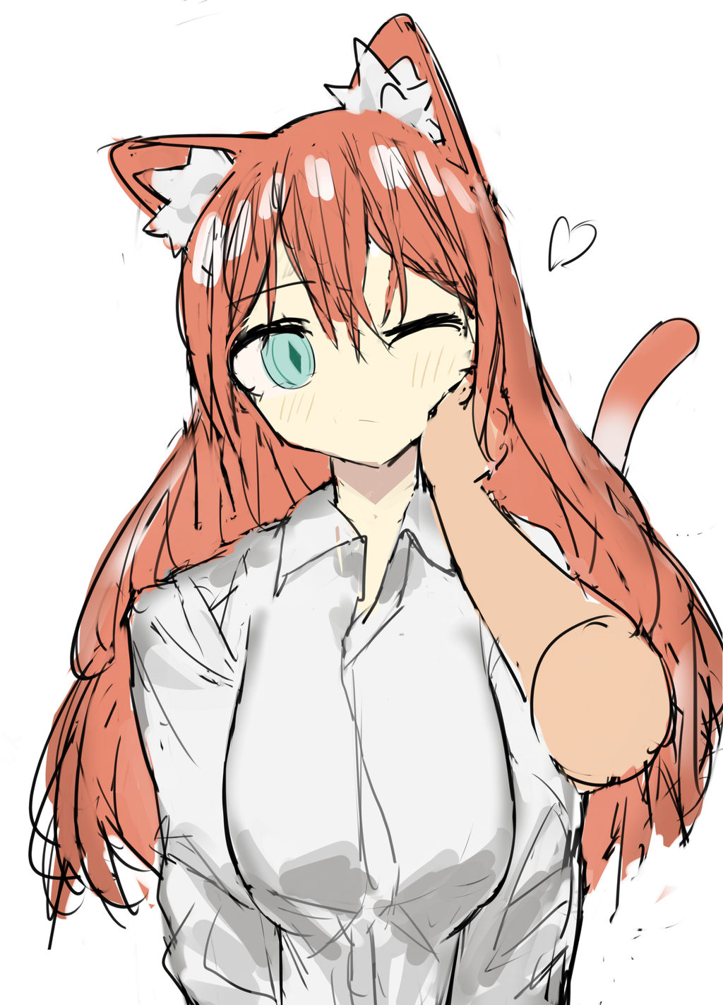 engineered cat girl skecthc by RENNR on DeviantArt