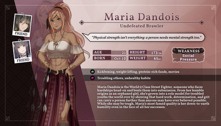 (ART CONTEST!) Unmasked Truths VN - Maria Dandois by BlackManaBurning