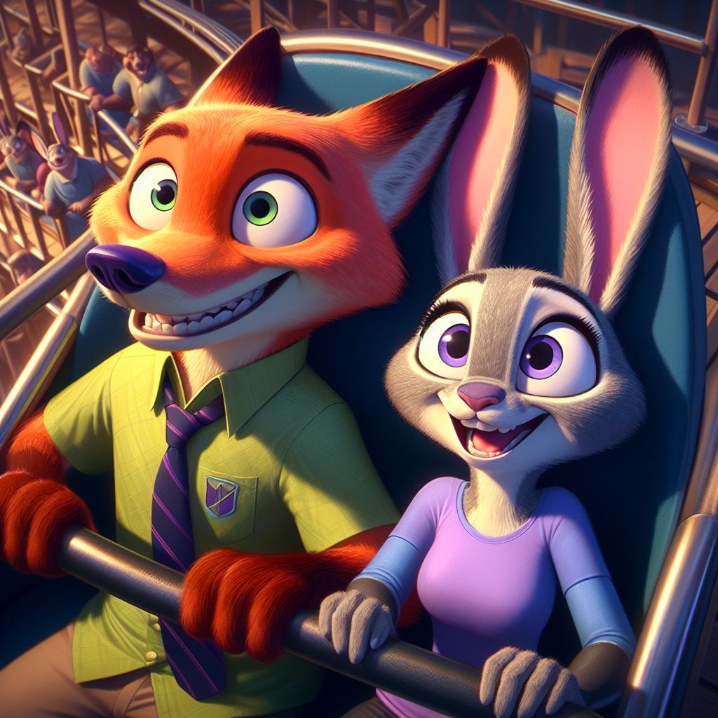 Princess Roler Coaster Deviantart Nick and Judy Roller Coaster 2 by SwiftFurAI on DeviantArt