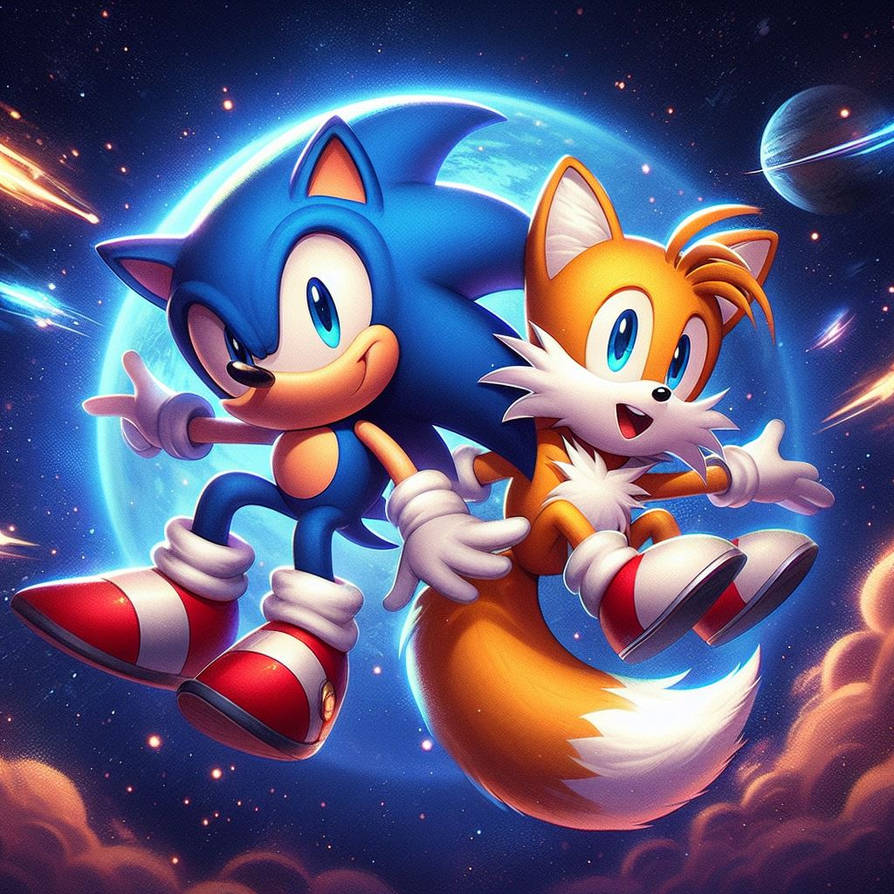 Sonic and Tails in Space 2 by SwiftFurAI on DeviantArt