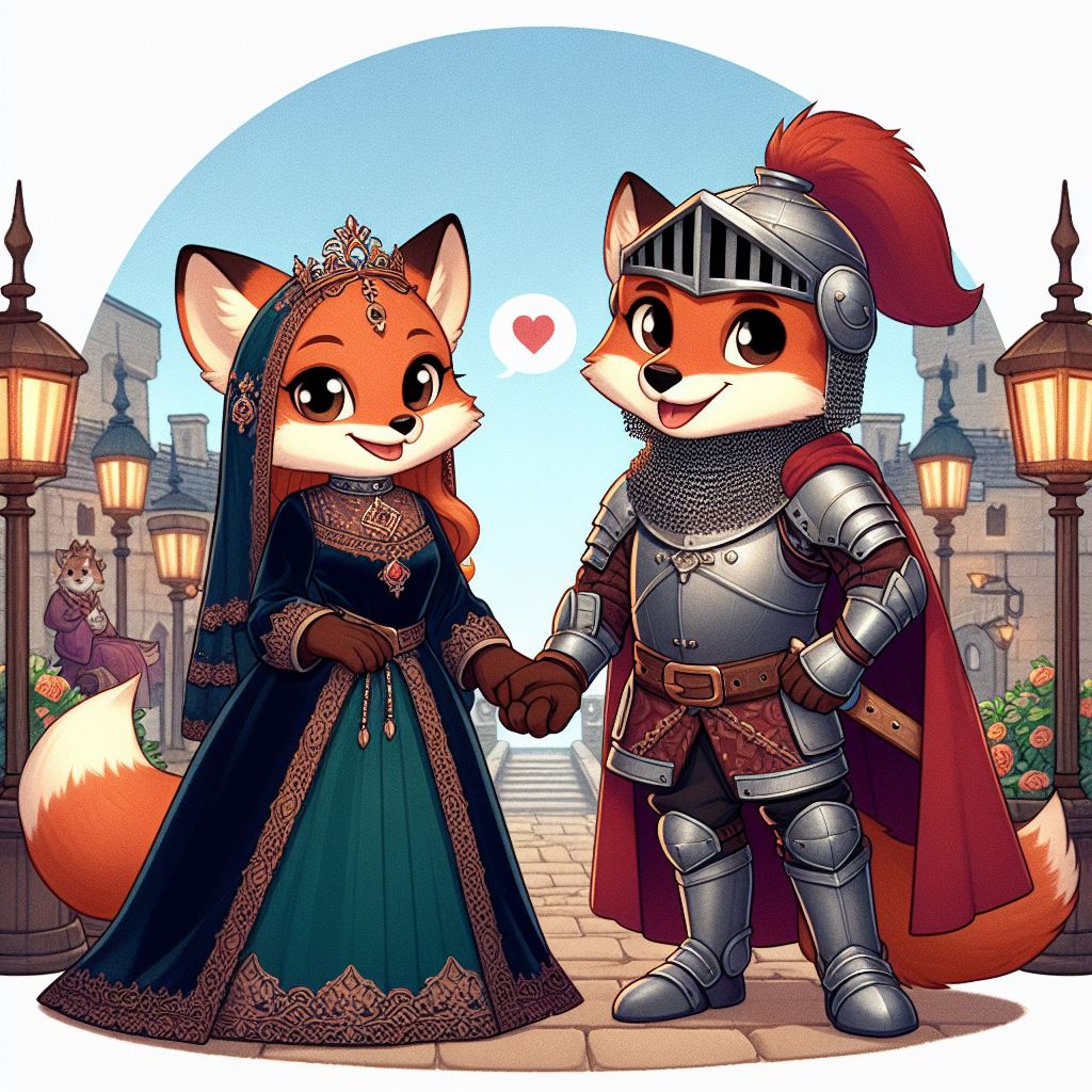 Vector Fox Medieval Medieval Fox Couple 1 by SwiftFurAI on DeviantArt