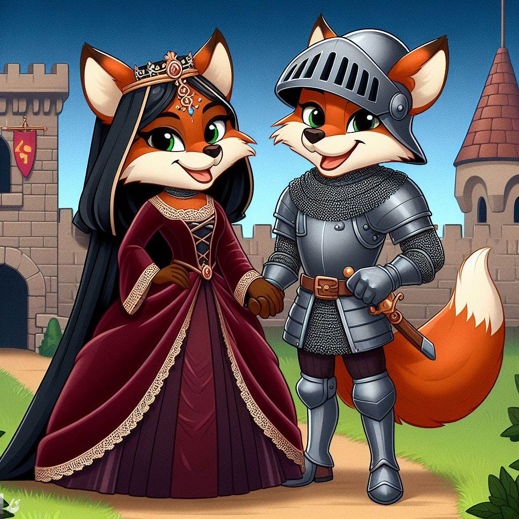 Vector Fox Medieval Medieval Fox Couple 2 by SwiftFurAI on DeviantArt