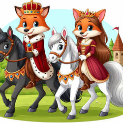Medieval Fox Couple 3