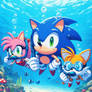 Sonic and Friends - Snorkeling