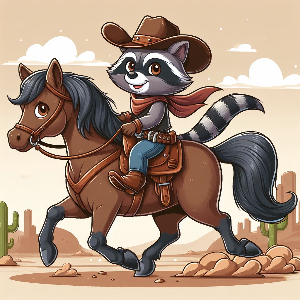 Second Rodeo Raccoon Cowboy Raccoon 1 by SwiftFurAI on DeviantArt