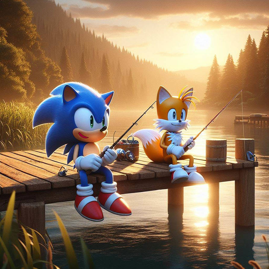 Sonic and Tails Fishing 2 by SwiftFurAI on DeviantArt