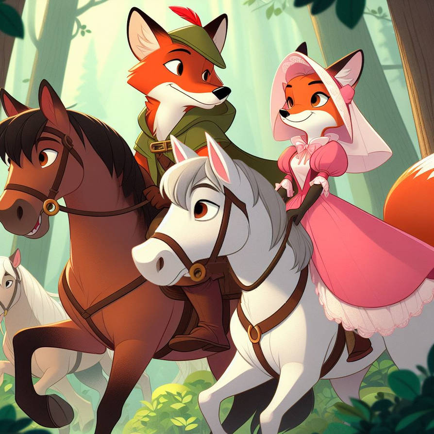 Robin Ride Robin Hood and Marian's Ride 2 by SwiftFurAI on DeviantArt