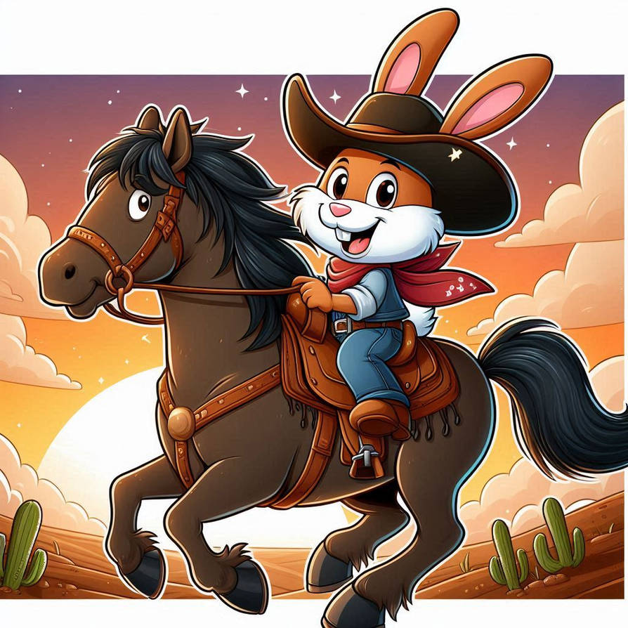 Cowboy Jackrabbit 2 by SwiftFurAI on DeviantArt