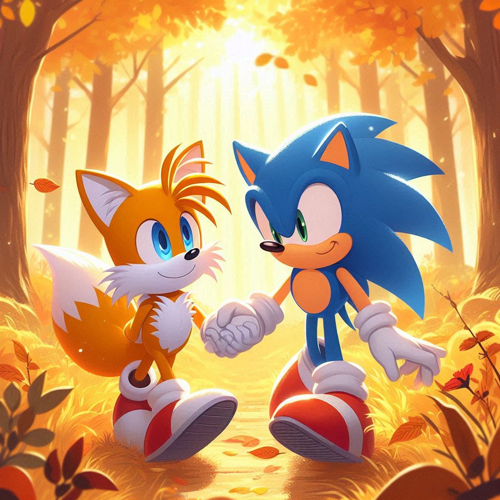 Sonic Fall Sign Posts Sonic and Tails Fall Walk 1 by SwiftFurAI on DeviantArt