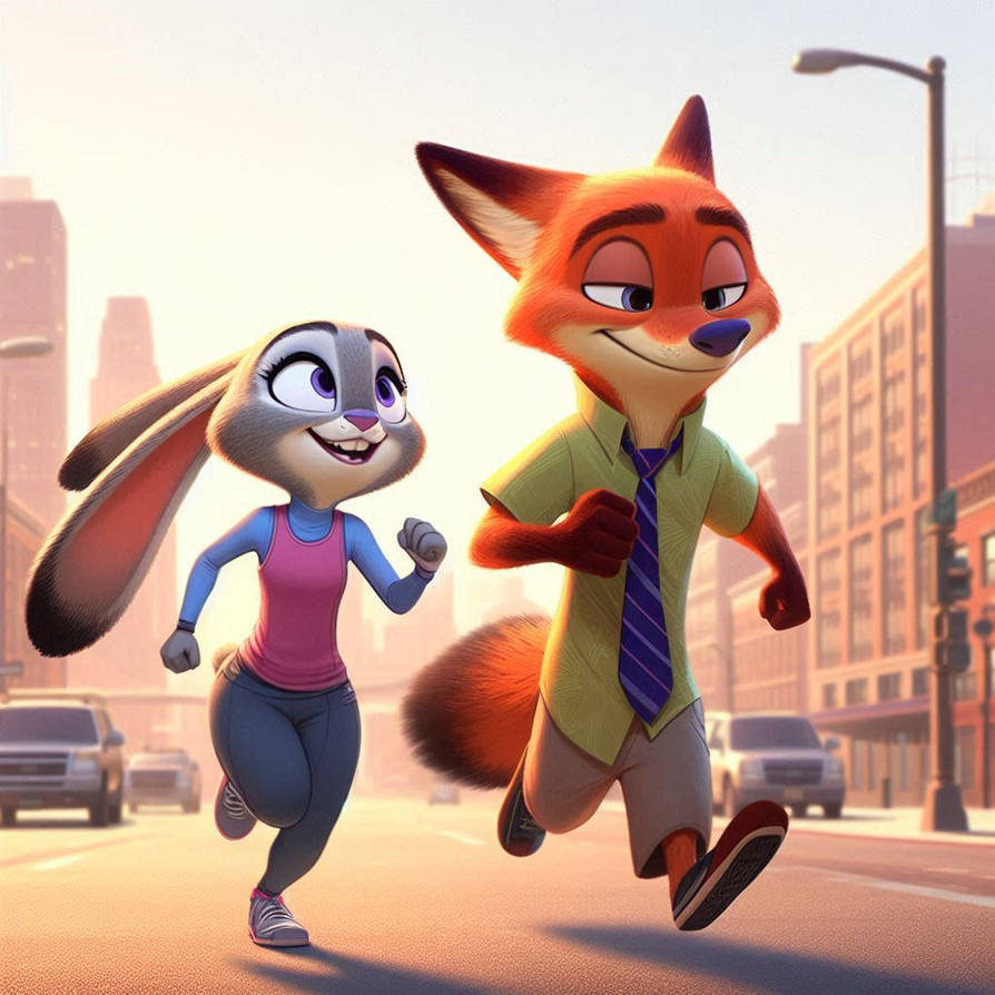 Nick And Judy Jogging 1 By SwiftFurAI On DeviantArt nick-and-judy-jogging-1-by-swiftfurai-on-deviantart