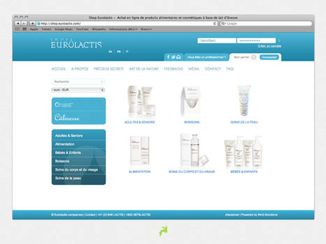 Eurolactis Website Design