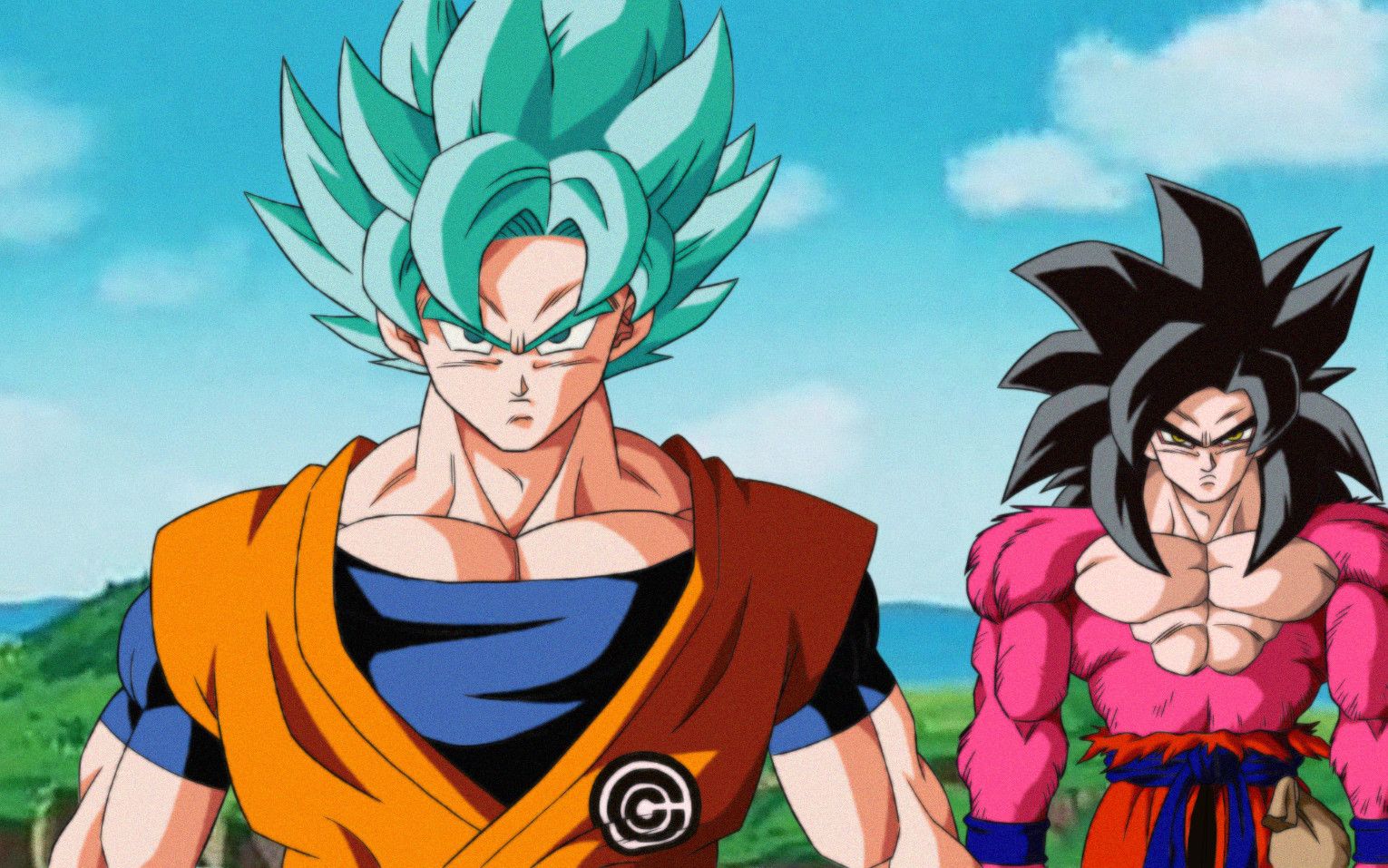 Super Dragon Ball Heroes Frame but it's in DBZ sty