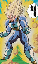 SuperVegeta from the manga but it's in Anime Style