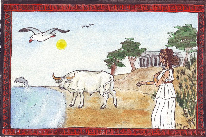 Pasiphae And The White Bull By Greek Mythology On Deviantart