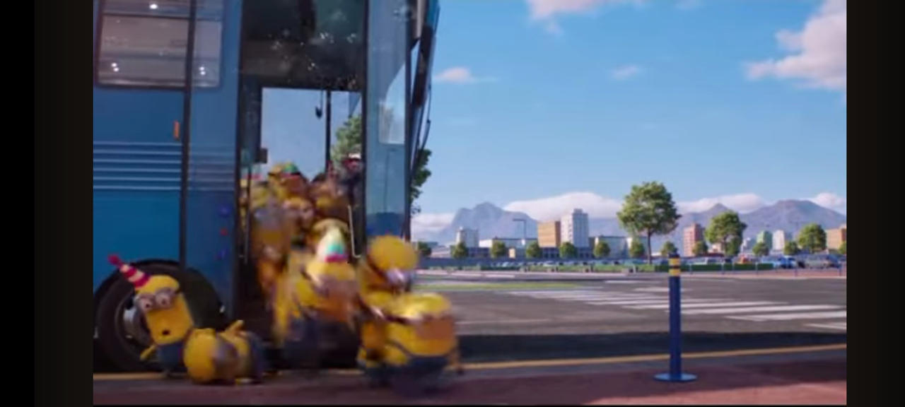 All the Minions getting of the bus by happycookie12345 on DeviantArt