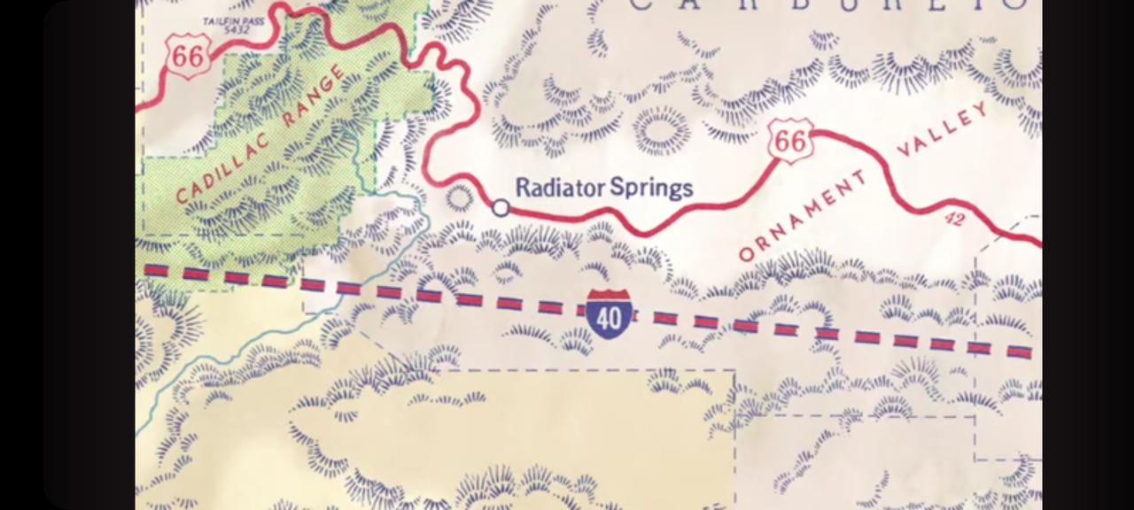 Radiator Ranch Map Radiator Springs Map by happycookie12345 on DeviantArt