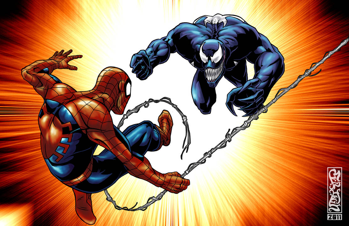 Spider Man Vs. Venom by THExEVILxTW1N on DeviantArt