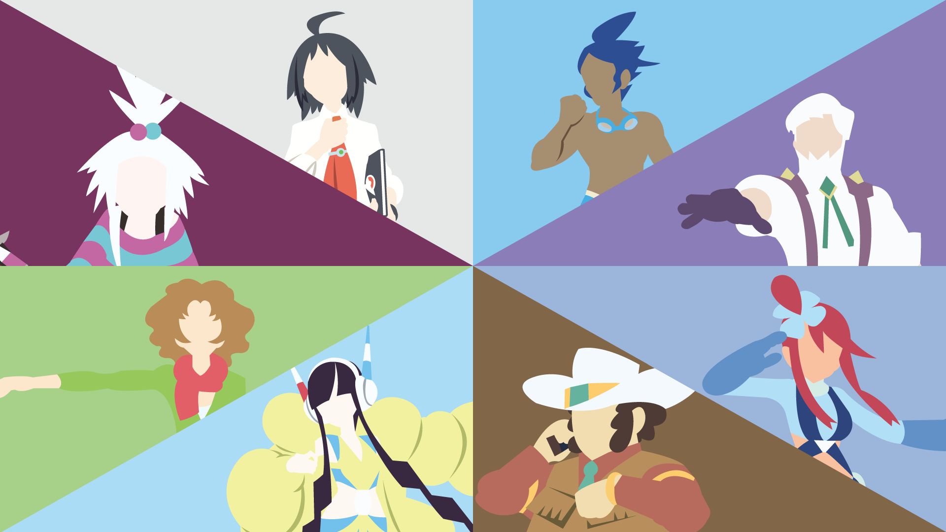 Unova Gym Leaders Comp. (Black 2/White 2) by LimeCatMastr on DeviantArt