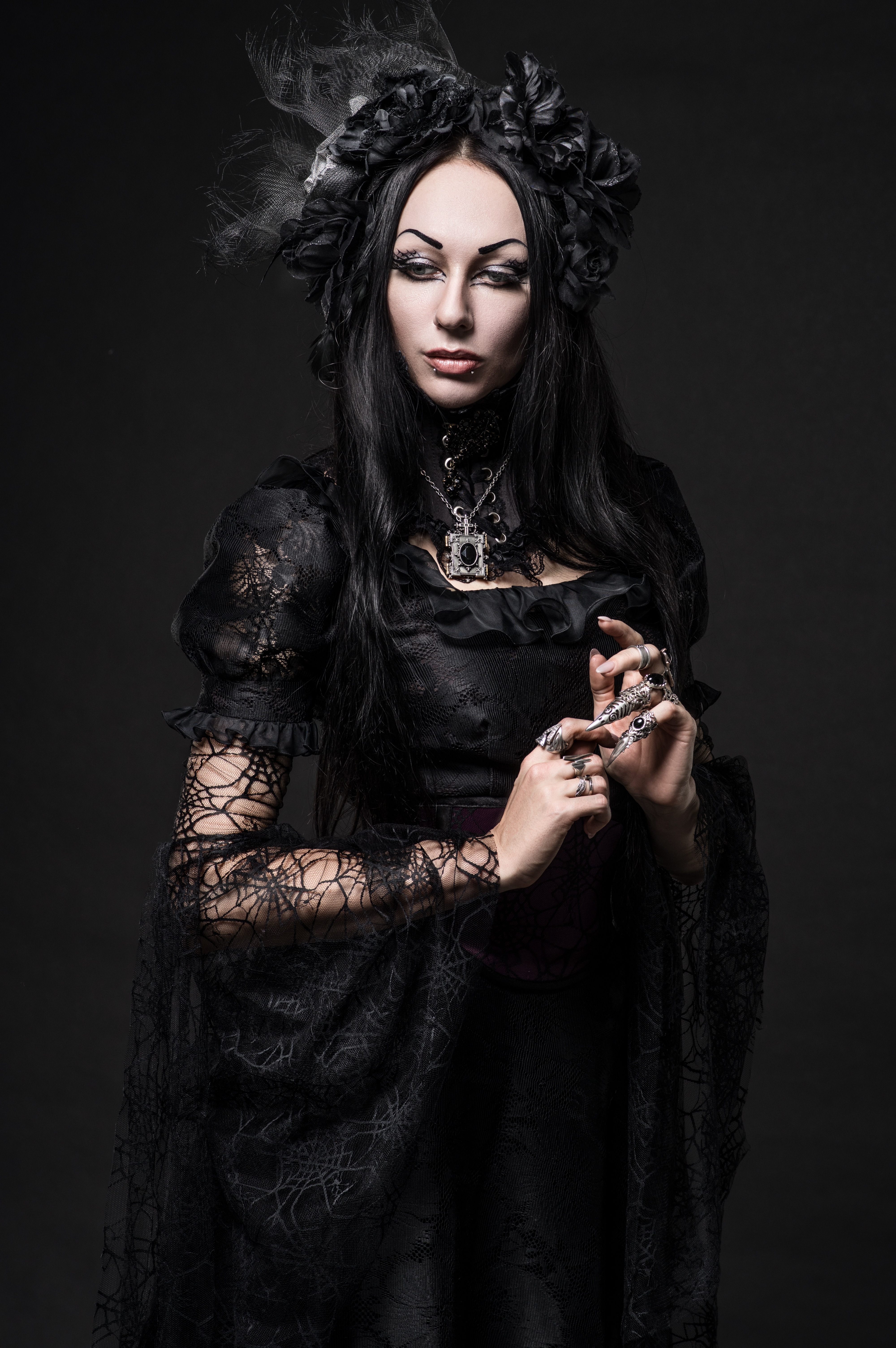 Gothic woman in dark 11 by bouzid27 on DeviantArt