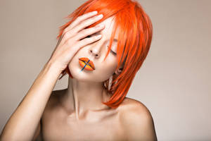 Girl In An Orange 4
