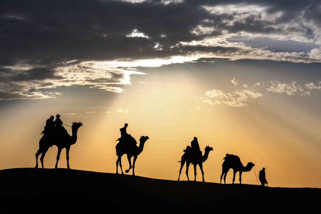 Небо караван. Караван в пустыне. Силуэт каравана верблюдов. Караван в пустыне панорама. Караван верблюдов в пустыне силуэт.