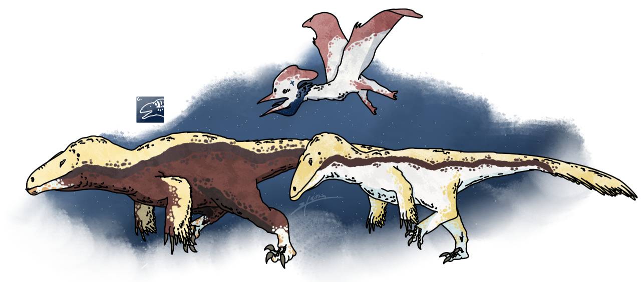 Outlander Raptor Outlander Utahraptors with Pterosaur Bennettazhia by CardinalAra on ...