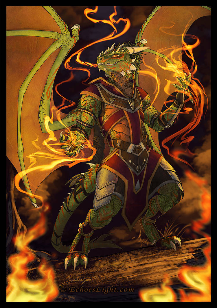 Argonian Flames by EchoesLight