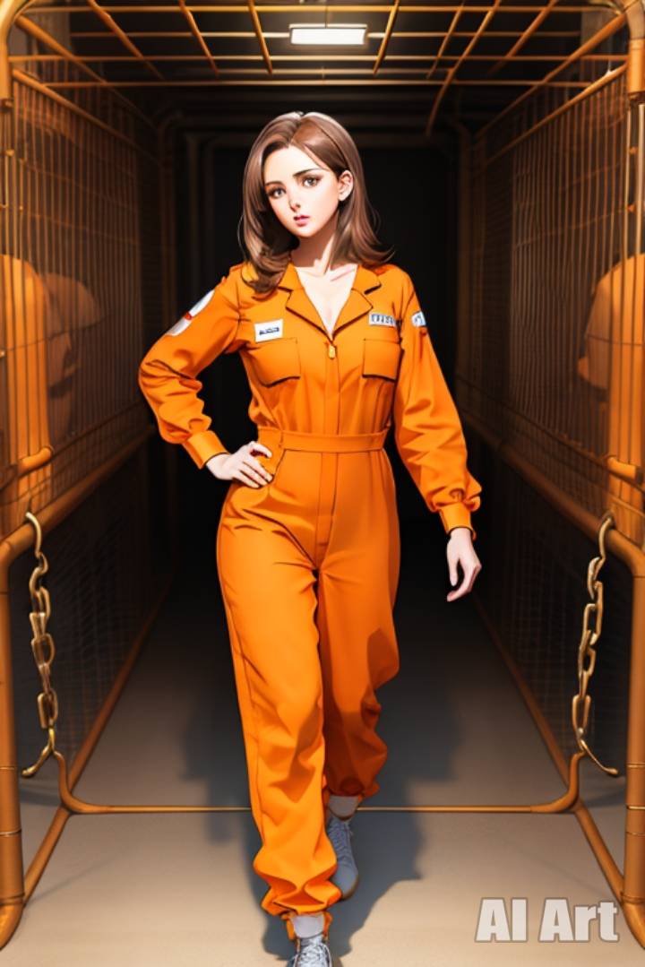 Brown Haired Girl In Orange Prison Jumpsuit By 9lodaslime On DeviantArt brown-haired-girl-in-orange-prison-jumpsuit-by-9lodaslime-on-deviantart