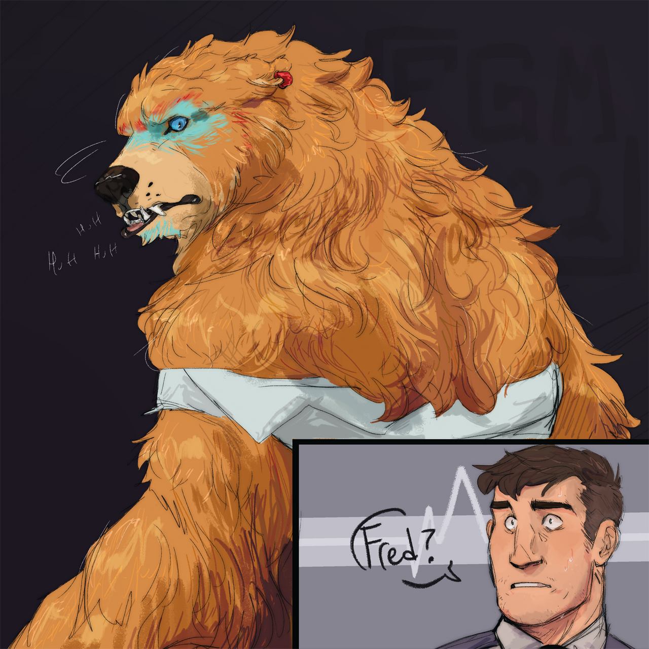 Glamrock werebear by Gruvu on DeviantArt