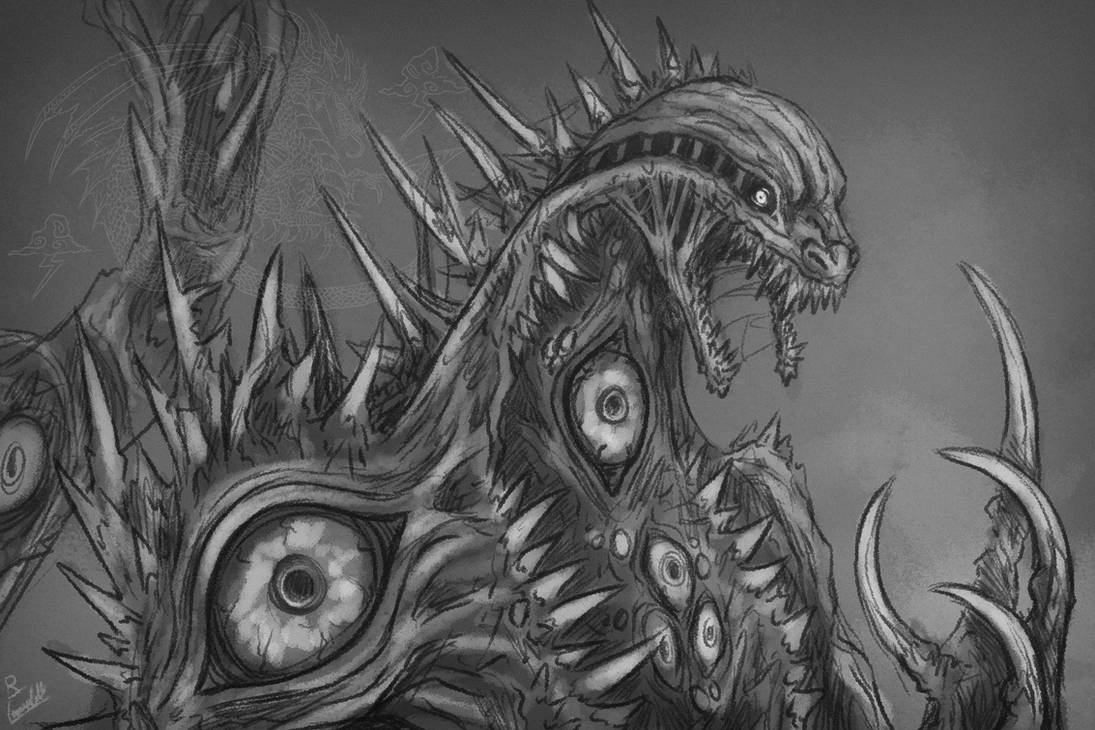 G-Zilla Sketch by Rufinator on DeviantArt