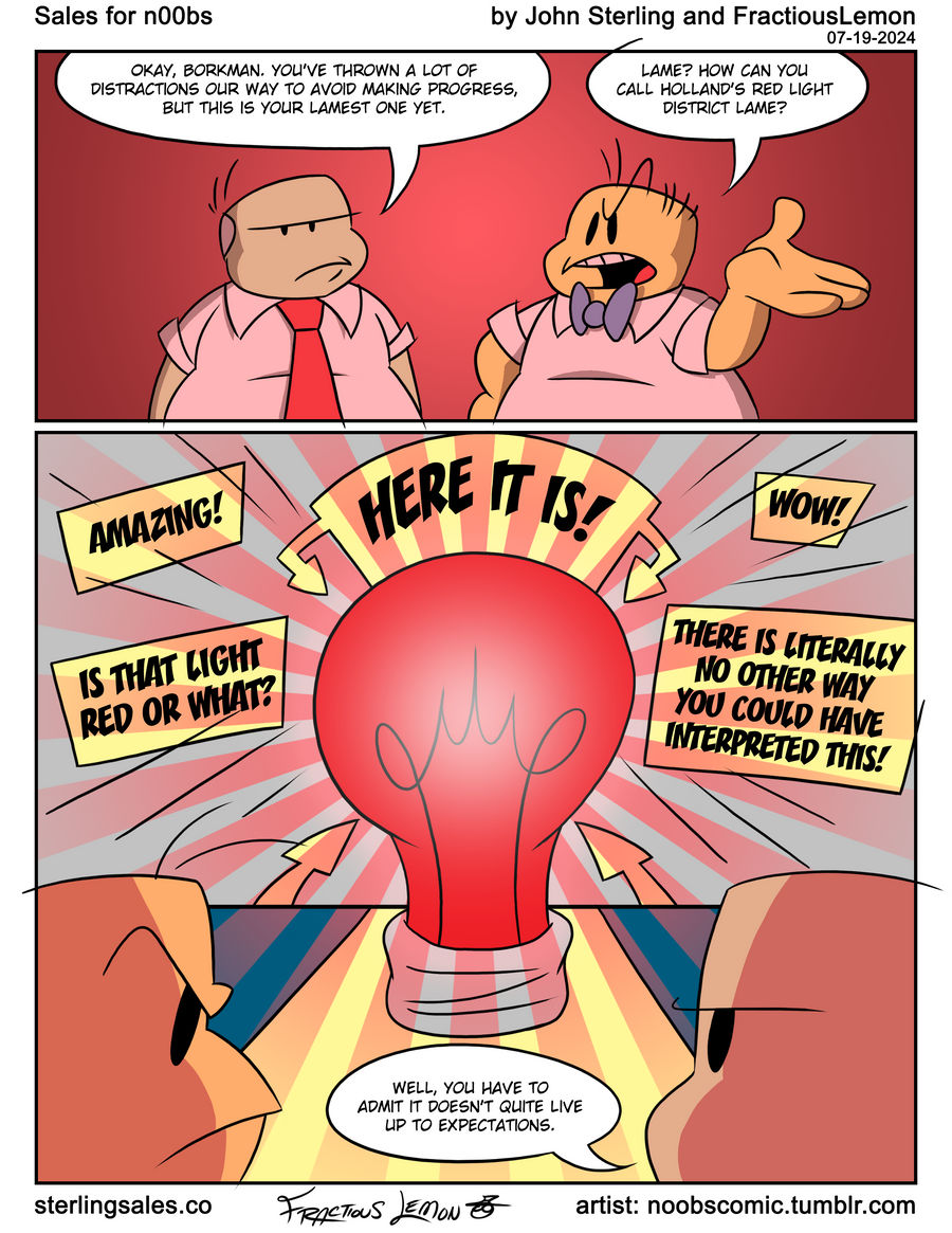 Sales for nOObs: Red Light Special