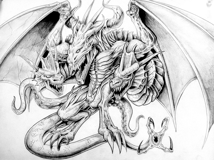 Lion and Dragon Tattoo Design by prajinsp on DeviantArt