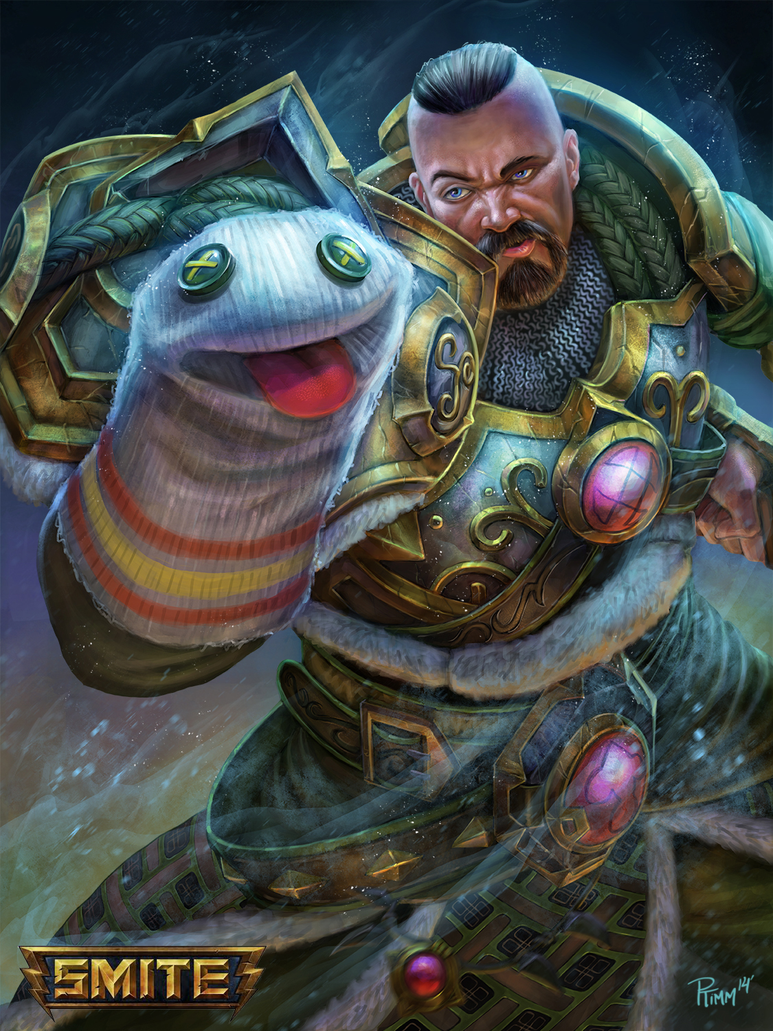 Official Smite Sock PuppeTyr Skin