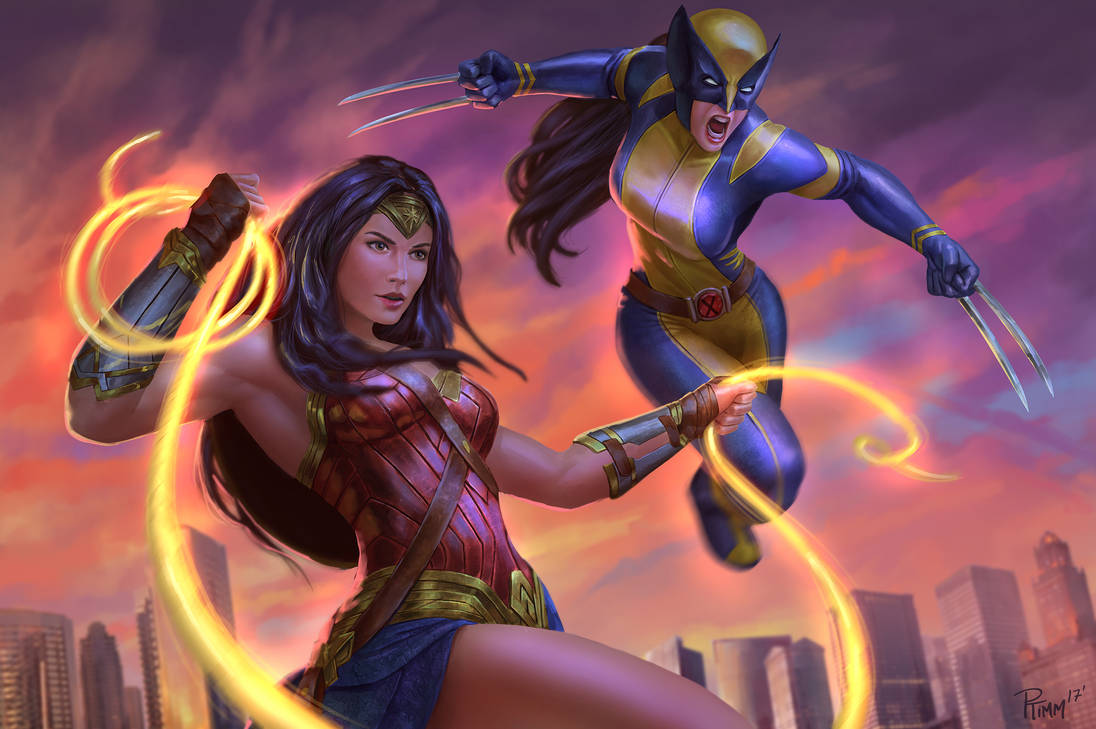 WonderWoman  and X-23 by PTimm