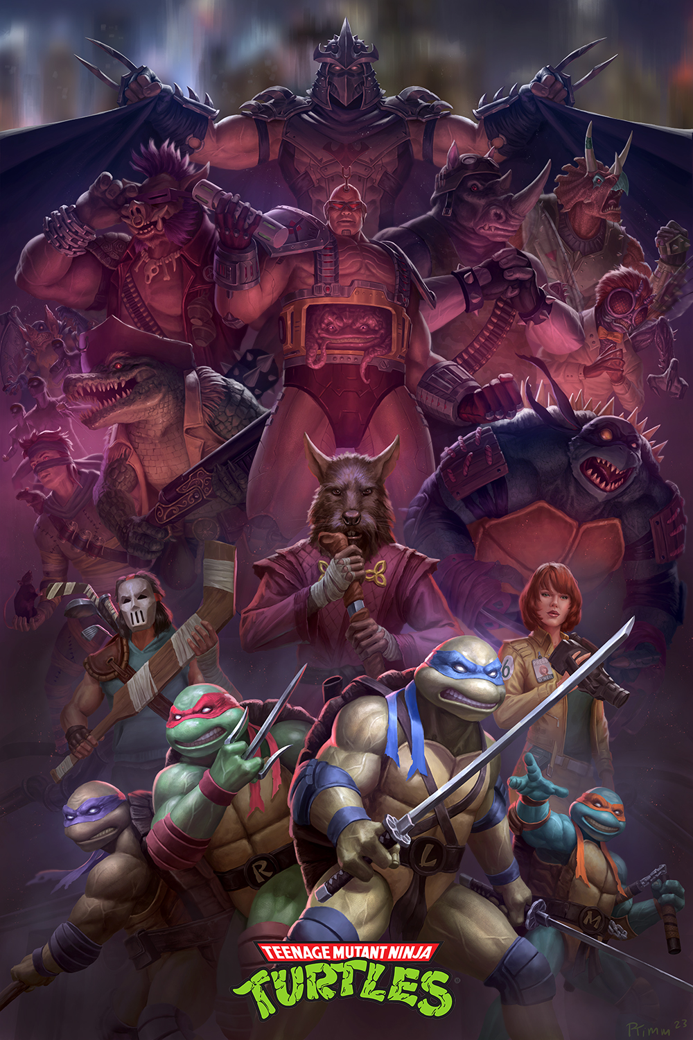 Tmnt Rooftop Poster TMNT Poster by PTimm on DeviantArt