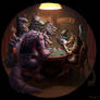 Smite Doggys Playing Poker