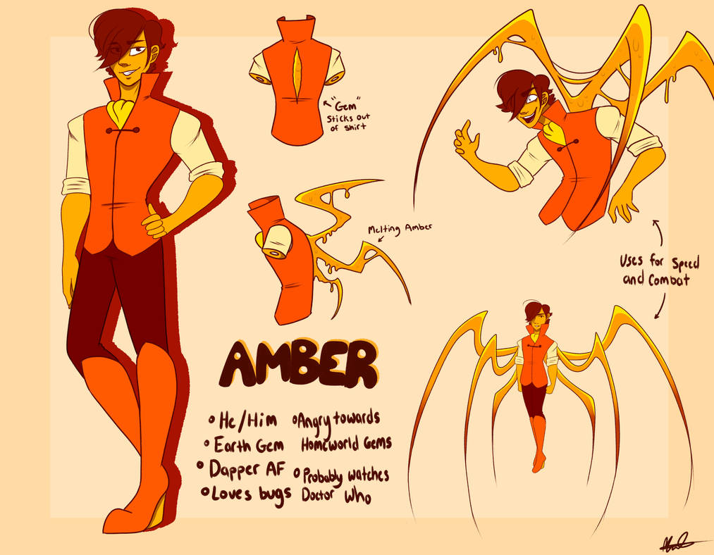 Gem OC: Amber by Engineer-LeeRoy on DeviantArt